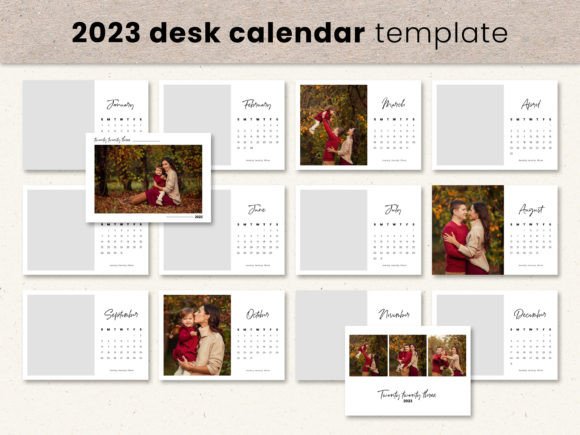Download Modern 2023 Photo Calendar Templates - Photo calendar Collection
