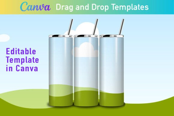 Download Canva Tumbler Drag and Drop Mockup, 20oz - Drag and drop Collection