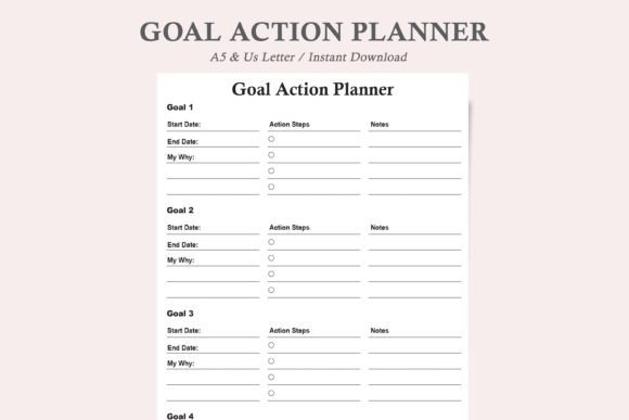 Download Goal Action Planner,Action Planner - Premium Resources