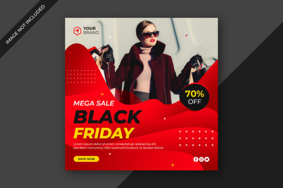 Download Black Friday Fashion Instagram Banner - Black friday fashion Collection
